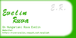 evelin ruva business card
